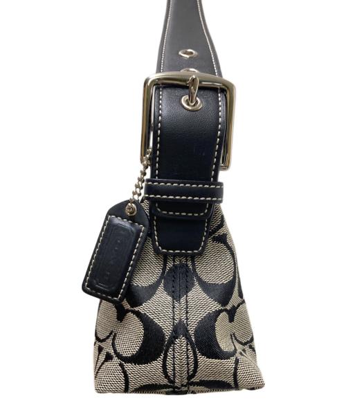 COACH（コーチ）COACH (コーチ) アクセサリーポーチ ベージュ×ブラック サイズ:下記参照の古着・服飾アイテム