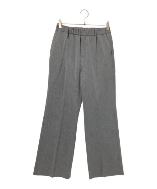 mizuiro-ind（ミズイロインド）mizuiro-ind (ミズイロインド) ウエストゴムセンタープレスパンツ グレー サイズ:FREEの古着・服飾アイテム