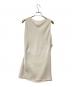 CLANE (クラネ) SATIN DRAPE TOPS ベージュ サイズ:1：9000円