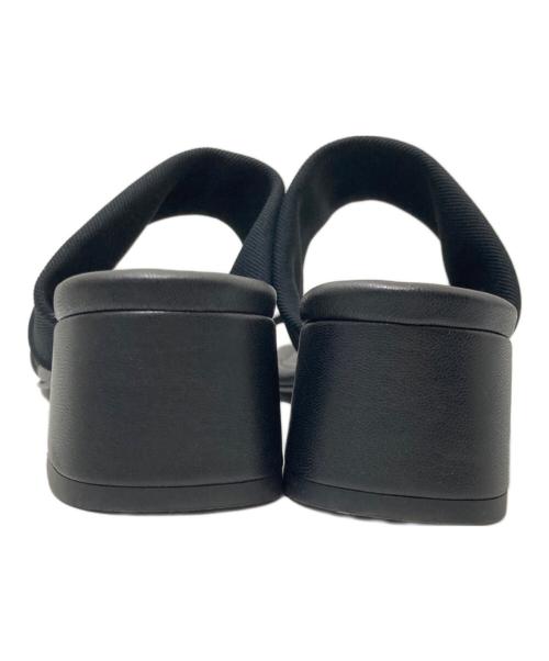CLANE（クラネ）CLANE (クラネ) Fabric Square Mules ブラック サイズ:37の古着・服飾アイテム