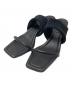 CLANE（クラネ）の古着「Fabric Square Mules」｜ブラック