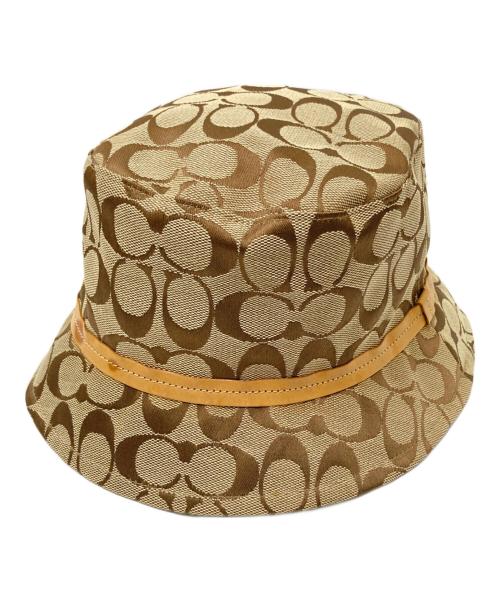 COACH（コーチ）COACH (コーチ) シグネチャーバケットハット ベージュの古着・服飾アイテム