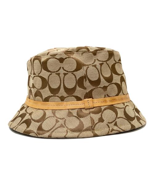COACH（コーチ）COACH (コーチ) シグネチャーバケットハット ベージュの古着・服飾アイテム