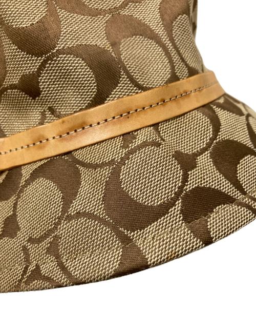 COACH（コーチ）COACH (コーチ) シグネチャーバケットハット ベージュの古着・服飾アイテム