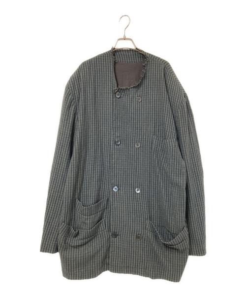 MAGLIANO（マリアーノ）MAGLIANO (マリアーノ) ノーカラーオーバージャケット グレー サイズ:Mの古着・服飾アイテム