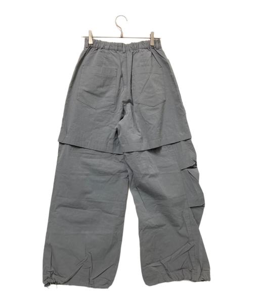 SLY（スライ）SLY (スライ) 2WAY PATCH POCKET TUCK WORK パンツ グレー サイズ:2の古着・服飾アイテム