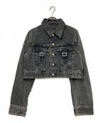 SLYスライ）の古着「OVER DYE COMPACT DENIM ジャケット」｜ブラック