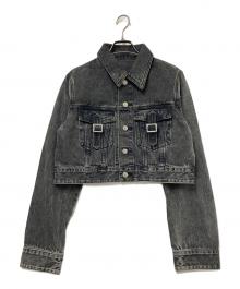 SLY（スライ）の古着「OVER DYE COMPACT DENIM ジャケット」｜ブラック