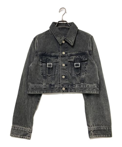 SLY（スライ）SLY (スライ) OVER DYE COMPACT DENIM ジャケット ブラック サイズ:FREE 未使用品の古着・服飾アイテム