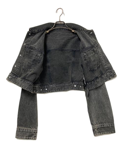 SLY（スライ）SLY (スライ) OVER DYE COMPACT DENIM ジャケット ブラック サイズ:FREE 未使用品の古着・服飾アイテム