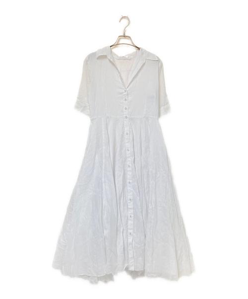 JENNE（ジェンヌ）JENNE (ジェンヌ) オードリールックエアリーワンピース ホワイト サイズ:Sの古着・服飾アイテム