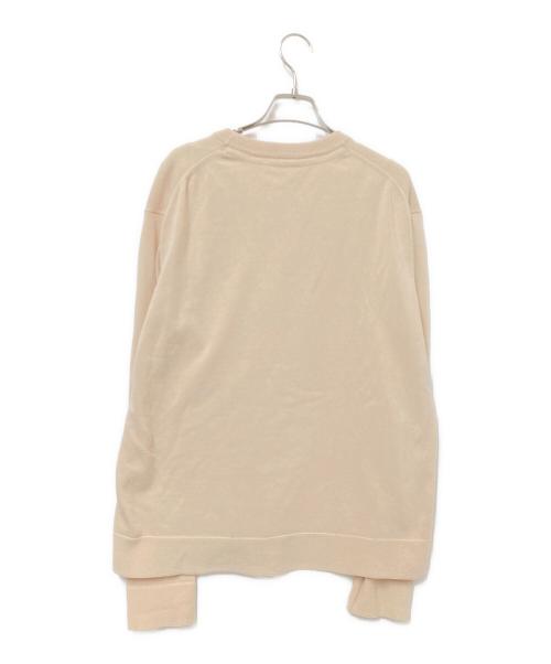 NUMBER (N)INE（ナンバーナイン）NUMBER (N)INE (ナンバーナイン) クルーネックニット ベージュ サイズ:2の古着・服飾アイテム