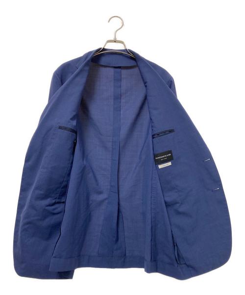 TOMORROW LAND（トゥモローランド）TOMORROW LAND (トゥモローランド) Super120'sウールポリエステル シングルブレステッド2Bジャケット ネイビー サイズ:50の古着・服飾アイテム