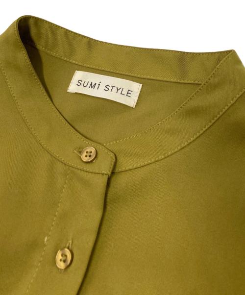 SUMI STYLE（スミ スタイル）SUMI STYLE (スミ スタイル) アンダープリーツマーメイドワンピース オリーブ サイズ:FREEの古着・服飾アイテム