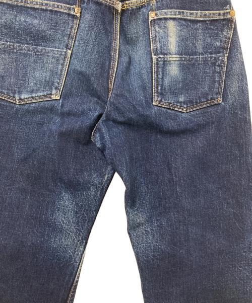 ATLAST & CO（アットラスト）ATLAST & CO (アットラスト) シンチバック・サスペンダーボタン付セルビッチデニムパンツ インディゴ サイズ:下記参照の古着・服飾アイテム