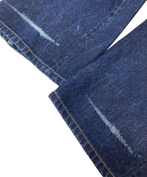 ATLAST & CO（アットラスト）ATLAST & CO (アットラスト) シンチバック・サスペンダーボタン付セルビッチデニムパンツ インディゴ サイズ:下記参照の古着・服飾アイテム