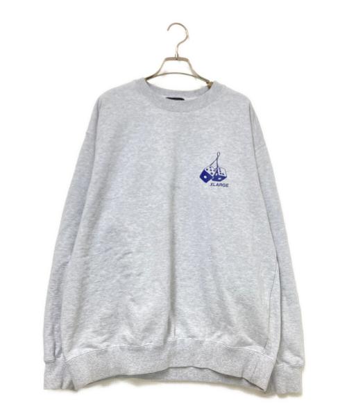 X-LARGE（エクストララージ）X-LARGE (エクストララージ) MONKEY WRENCHERS CREWNECK SWEATSHIRT グレー サイズ:Lの古着・服飾アイテム