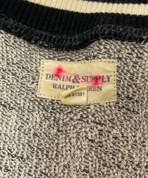 Denim & Supply Ralph Lauren（デニム＆サプライ ラルフローレン）Denim & Supply Ralph Lauren (デニム＆サプライ ラルフローレン) 刺繍切替スタジャン グレー サイズ:Mの古着・服飾アイテム
