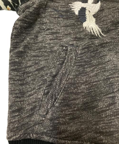 Denim & Supply Ralph Lauren（デニム＆サプライ ラルフローレン）Denim & Supply Ralph Lauren (デニム＆サプライ ラルフローレン) 刺繍切替スタジャン グレー サイズ:Mの古着・服飾アイテム