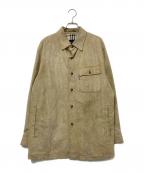 BURBERRY LONDONバーバリーロンドン）の古着「エコスウェードシャツ」｜ベージュ