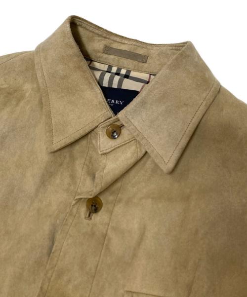 BURBERRY LONDON（バーバリーロンドン）BURBERRY LONDON (バーバリーロンドン) エコスウェードシャツ ベージュ サイズ:Mの古着・服飾アイテム