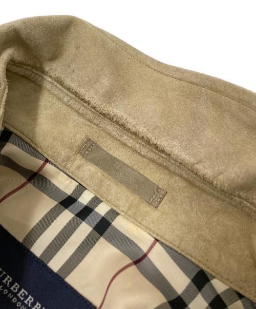 BURBERRY LONDON（バーバリーロンドン）BURBERRY LONDON (バーバリーロンドン) エコスウェードシャツ ベージュ サイズ:Mの古着・服飾アイテム