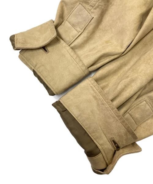 BURBERRY LONDON（バーバリーロンドン）BURBERRY LONDON (バーバリーロンドン) エコスウェードシャツ ベージュ サイズ:Mの古着・服飾アイテム