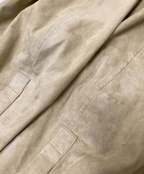 BURBERRY LONDON（バーバリーロンドン）BURBERRY LONDON (バーバリーロンドン) エコスウェードシャツ ベージュ サイズ:Mの古着・服飾アイテム