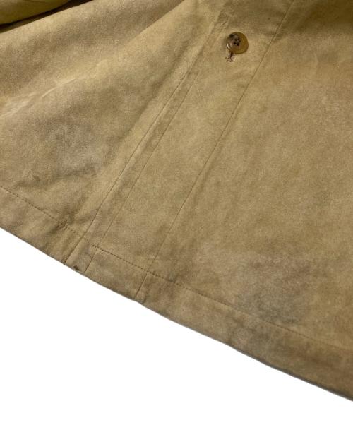 BURBERRY LONDON（バーバリーロンドン）BURBERRY LONDON (バーバリーロンドン) エコスウェードシャツ ベージュ サイズ:Mの古着・服飾アイテム