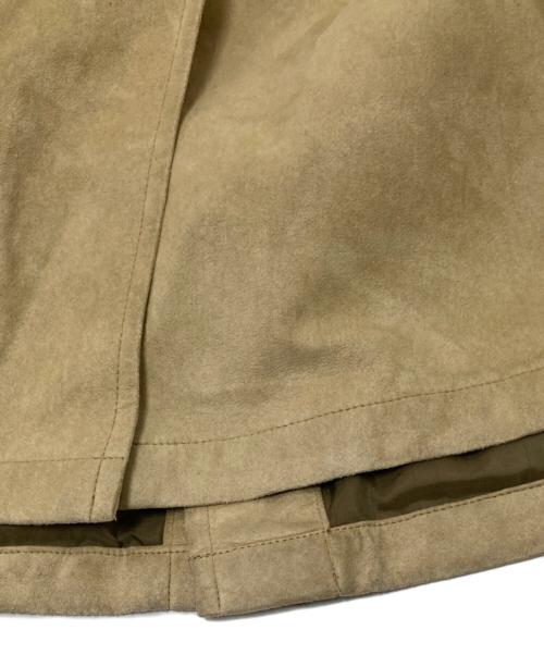 BURBERRY LONDON（バーバリーロンドン）BURBERRY LONDON (バーバリーロンドン) エコスウェードシャツ ベージュ サイズ:Mの古着・服飾アイテム