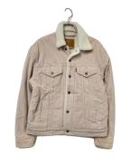 LEVI'S PReMIUMリーバイス プレミアム）の古着「ボアコーデュロイシェルパトラッカージャケット」｜ベージュ
