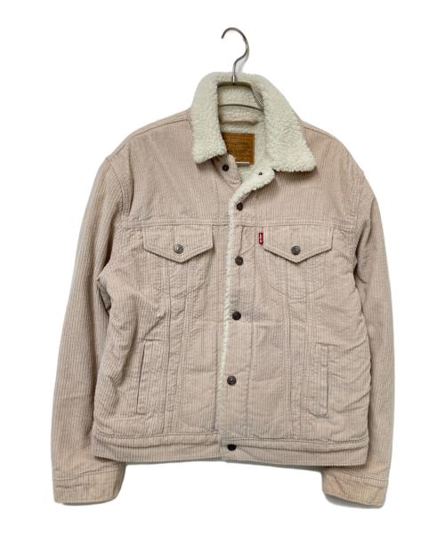 LEVI'S PReMIUM（リーバイス プレミアム）LEVI'S PReMIUM (リーバイス プレミアム) ボアコーデュロイシェルパトラッカージャケット ベージュ サイズ:Mの古着・服飾アイテム