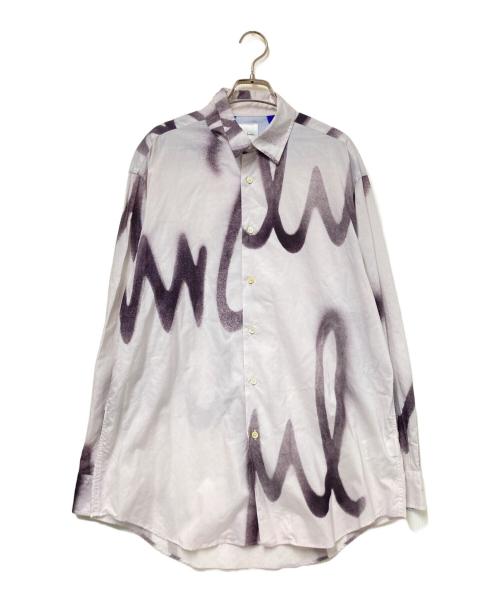 PAUL SMITH（ポールスミス）PAUL SMITH (ポールスミス) 総柄シャツ ベージュ×ブラウン サイズ:Lの古着・服飾アイテム
