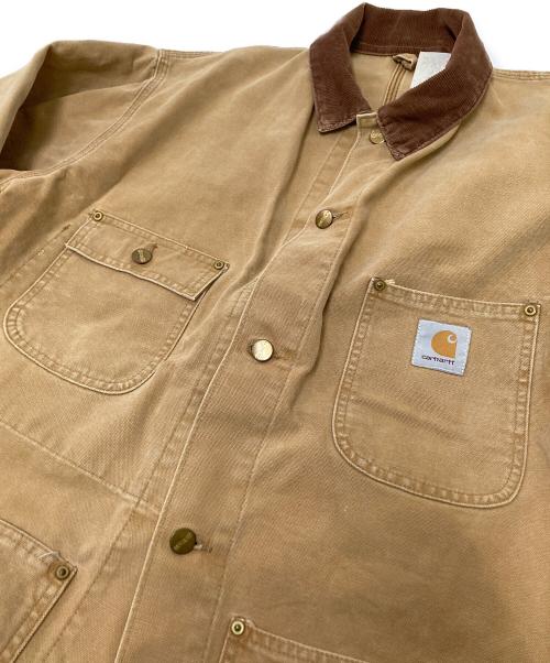 CarHartt（カーハート）CarHartt (カーハート) カバーオール ベージュ×ブラウン サイズ:46の古着・服飾アイテム