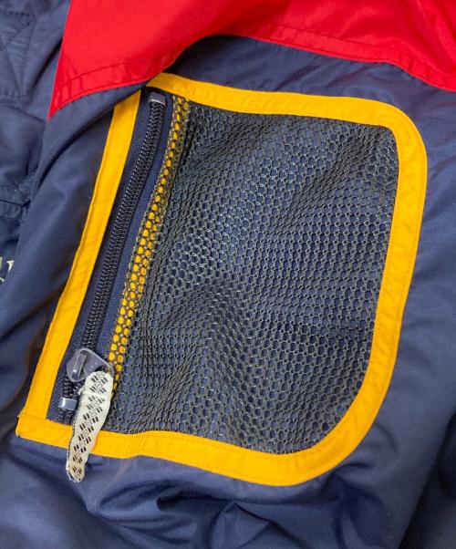 Columbia（コロンビア）Columbia (コロンビア) 90‘Sアノラックパーカー レッド×ネイビー サイズ:Mの古着・服飾アイテム
