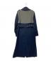 3.1 phillip lim (スリーワンフィリップリム) ブロックカラー トレンチコート ネイビー×オリーブ サイズ:XS：20000円
