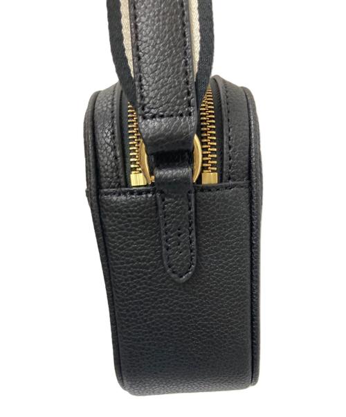 LAUREN RALPH LAUREN（ローレン ラルフ ローレン）LAUREN RALPH LAUREN (ローレン ラルフ ローレン) ロゴストラップレザーショルダーバッグ ブラック サイズ:下記参照の古着・服飾アイテム