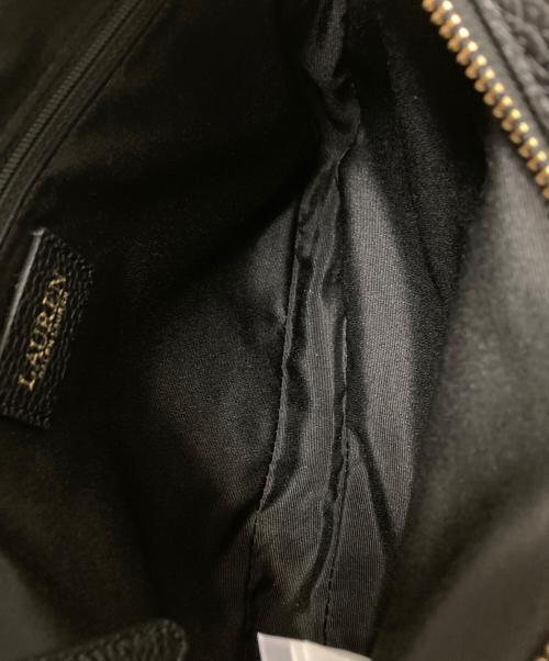 LAUREN RALPH LAUREN（ローレン ラルフ ローレン）LAUREN RALPH LAUREN (ローレン ラルフ ローレン) ロゴストラップレザーショルダーバッグ ブラック サイズ:下記参照の古着・服飾アイテム