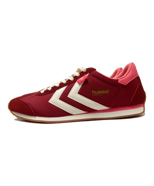 hummel（ヒュンメル）hummel (ヒュンメル) ローカットスニーカー ピンク×ボルドー サイズ:27.０cm 未使用品の古着・服飾アイテム