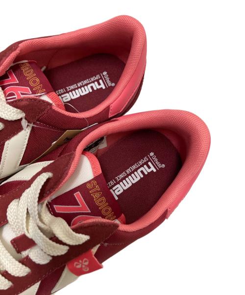 hummel（ヒュンメル）hummel (ヒュンメル) ローカットスニーカー ピンク×ボルドー サイズ:27.０cm 未使用品の古着・服飾アイテム