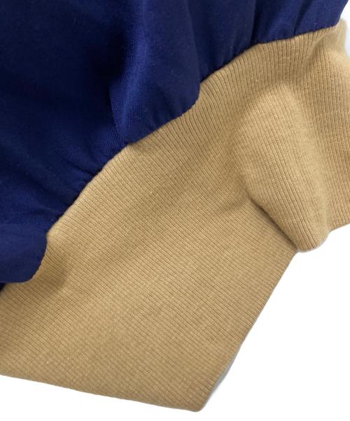 KENNINGTON（ケニントン）KENNINGTON (ケニントン) 70s切替レーヨンシャツ ベージュ×ネイビー サイズ:Mの古着・服飾アイテム