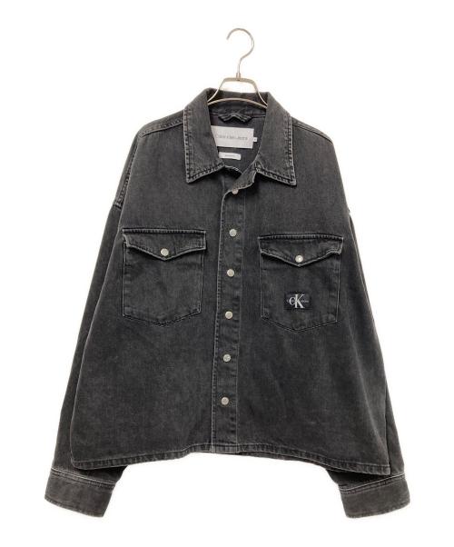 Calvin Klein（カルバンクライン）Calvin Klein (カルバンクライン) デニムジャケット グレー サイズ:Mの古着・服飾アイテム