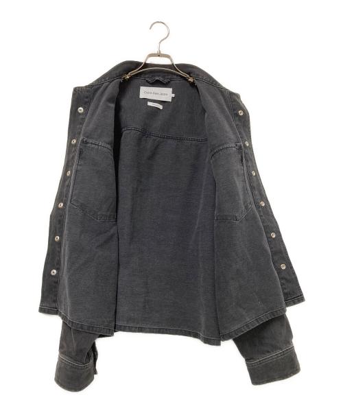 Calvin Klein（カルバンクライン）Calvin Klein (カルバンクライン) デニムジャケット グレー サイズ:Mの古着・服飾アイテム