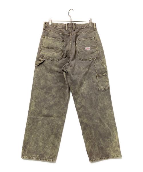 X-LARGE（エクストララージ）X-LARGE (エクストララージ) ダブルニーワークパンツ グリーン×グレー サイズ:34の古着・服飾アイテム