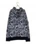 stussy (ステューシー) 総柄ジップパーカー ホワイト×ブラック サイズ:XL：9000円