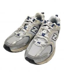 NEW BALANCE（ニューバランス）の古着「ローカットスニーカー」｜シルバー×ネイビー