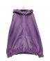 X-LARGE（エクストララージ）の古着「PIGMENT DYED EMBOSS LOGO ZIP HOODED SWEAT」｜パープル