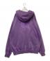 X-LARGE (エクストララージ) PIGMENT DYED EMBOSS LOGO ZIP HOODED SWEAT パープル サイズ:XL：6000円