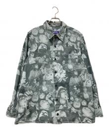 FUCKING AWESOME（ファッキンオーサム）の古着「Praying Kids L/S Twill Shirt」｜ホワイト×グレー