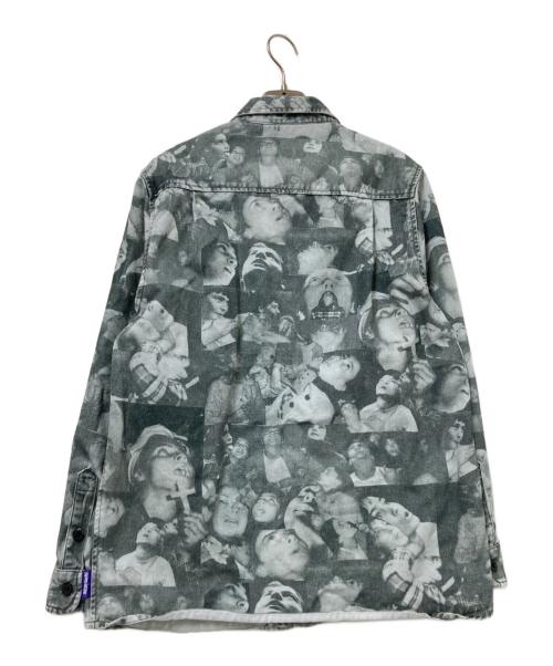 FUCKING AWESOME（ファッキンオーサム）FUCKING AWESOME (ファッキンオーサム) Praying Kids L/S Twill Shirt ホワイト×グレー サイズ:Sの古着・服飾アイテム